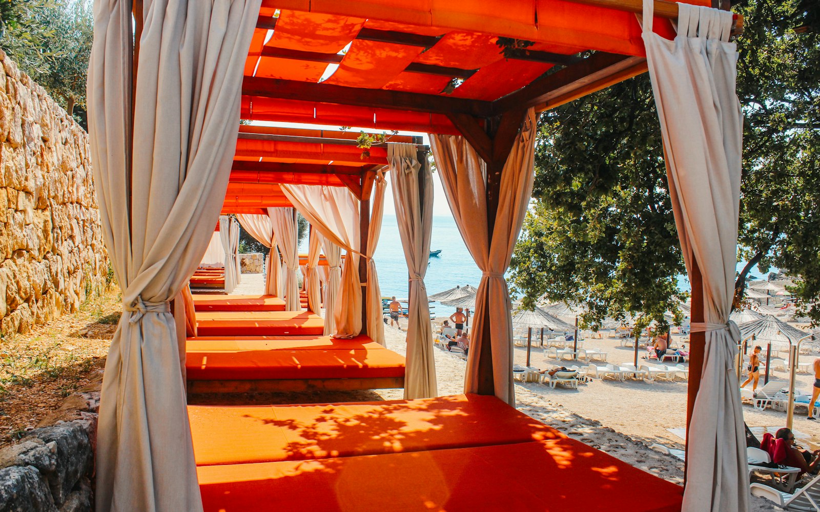 The beach clubs